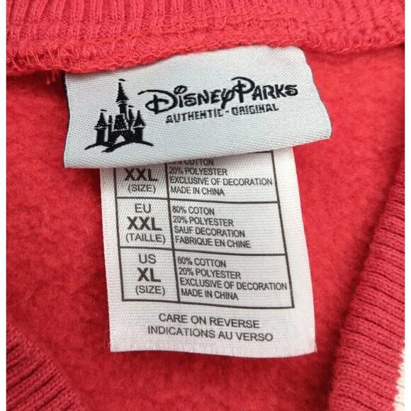 Disney Parks Women's XL Bomber Jacket Varsity Letterman’s Mickey Mouse Snaps Red - Picture 3 of 4